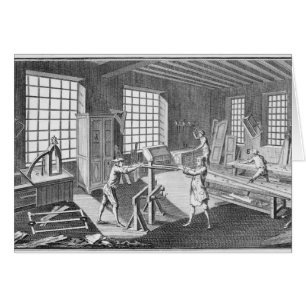 Un atelier de ébéniste, de l'Encyclopédie