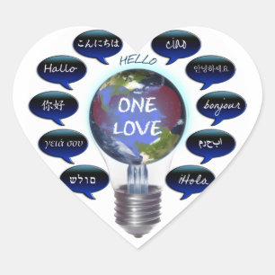 Un autocollant d'amour