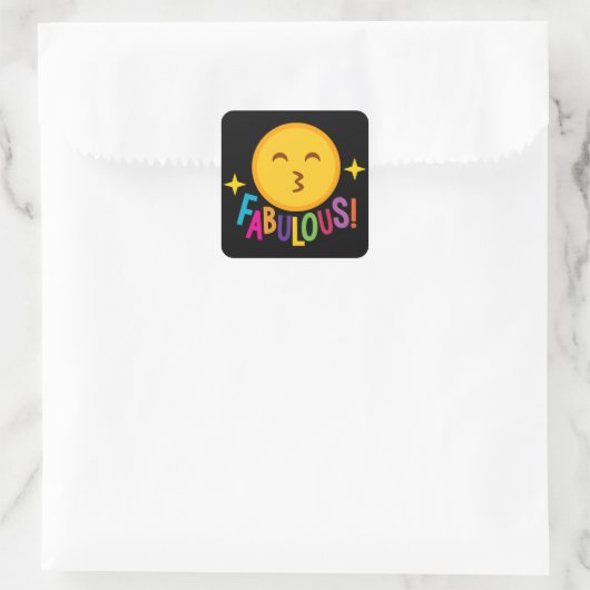 Un autocollant d'art facial (Sac)