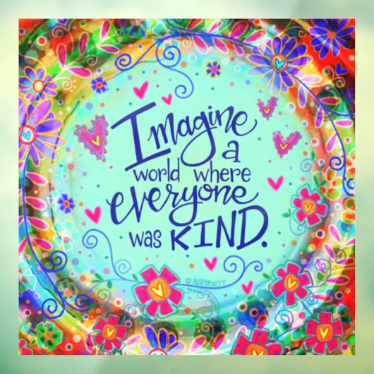 Un autocollant de fenêtre « Inspirivité » pour un (Feuille 3)