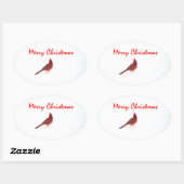 Un autocollant de Noël roux (Feuille)