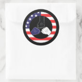 Un autocollant de paix d'amour (Sac)