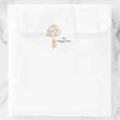 Un autocollant d'ours heureux (Sac)