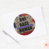 UN autocollant humain RACE (Enveloppe)