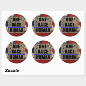 UN autocollant humain RACE (Feuille)