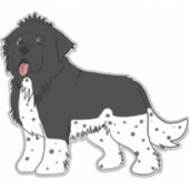 Un autocollant Landseer 3 Terre-Neuve (Devant)