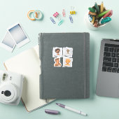 Un autocollant pour un groupe de personnages fous  (Couverture iPad)