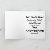 Un autre anniversaire ? T'es pas si vieux ? Carte  (Intérieur)