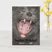 Un autre anniversaire ? T'es pas si vieux ? Carte  (Fleur jaune)