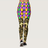 Un autre Mardi Gras Diamonds Pop Leggings de mode (Dos)