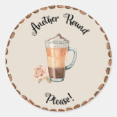 UN AUTRE Sticker DE CAFÉ ROND S'IL VOUS PLAÎT (Devant)