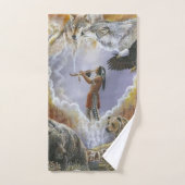 Un Avec La Nature Pipe De Paix (Serviette à main)