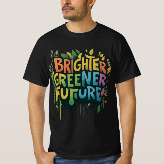 Un Avenir Plus Éclairé Et Plus Vert ( T-shirt Conç (Devant)