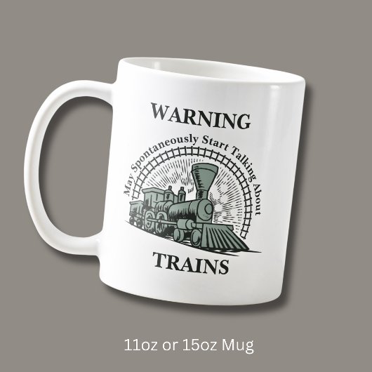 Un Avertissement De Mug De Train À Vapeur Peut Par
