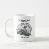 Un Avertissement De Mug De Train À Vapeur Peut Par (Gauche)
