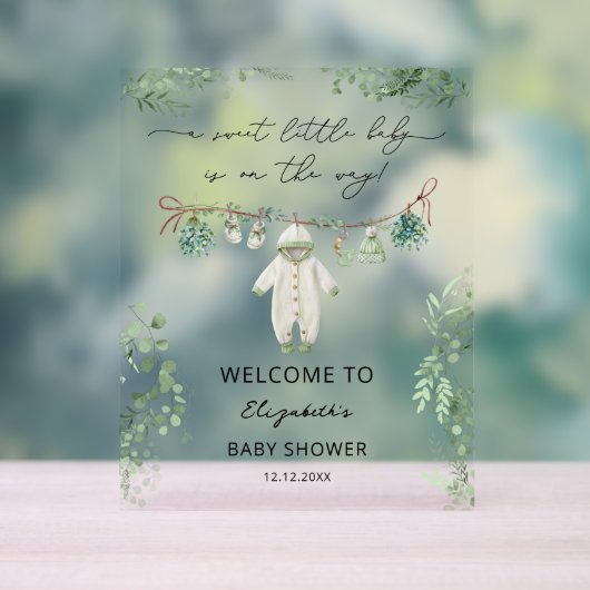 Un Baby shower de  de vêtements pour bébés doux (Neutre)