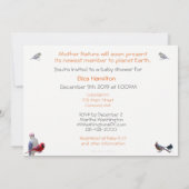 Un Baby shower-genre neutre en hiver : Invitation (Dos)