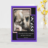 Un Baiser... Carte de vœux (Fleur jaune)