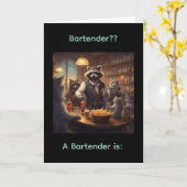 Un barman, c'est ? ? Carte d'anniversaire (Fleur jaune)