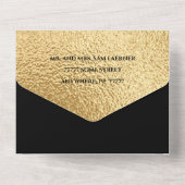 Un Bat mitzvah de barre tout en une invitation Élégan (Verso)