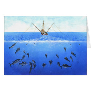 Un bateau de pêche à la traîne
