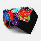 Un batteur musical solo !  Une grande cravate de (Roulé)