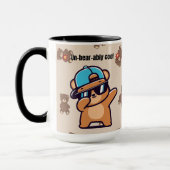 Un-Bear-ably Cool | Cute Bear Coffee Mug (Gauche)