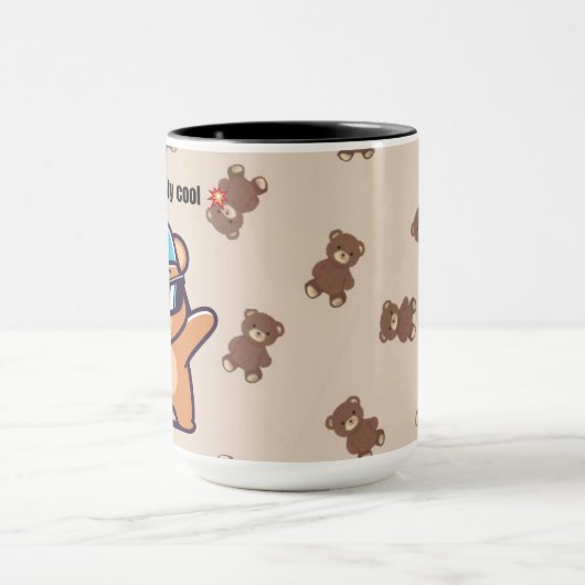 Un-Bear-ably Cool | Cute Bear Coffee Mug (Centre)