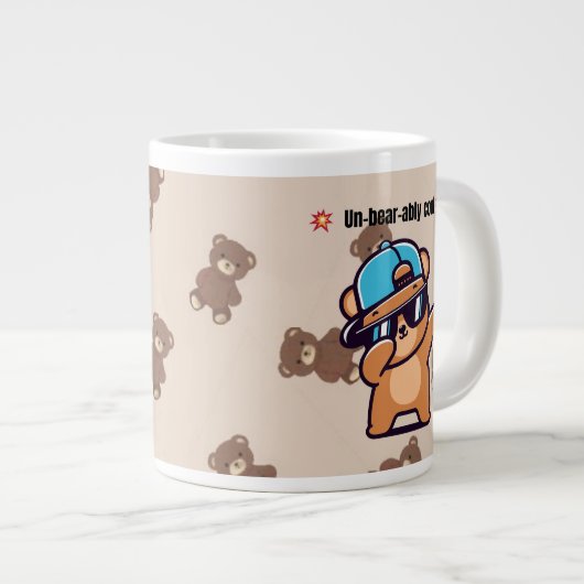 Un-Bear-ably Cool | Cute Bear Coffee Mug (Devant droit)