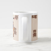 Un-Bear-ably Cool | Cute Bear Coffee Mug Extra Grote Beker (Achterkant)