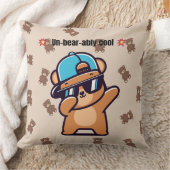Un-Bear-ably Cool | Cute Bear Pillow Kussen (Deken)
