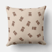 Un-Bear-ably Cool | Cute Bear Pillow Kussen (Achterkant)
