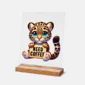 Un beau bureau a besoin de léopard de café (Angle)