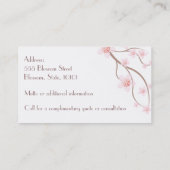 Un beau carte de visite (Dos)