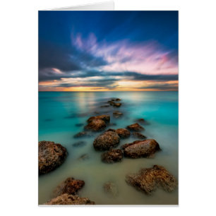 Un beau coucher du soleil au-dessus des Turcs et