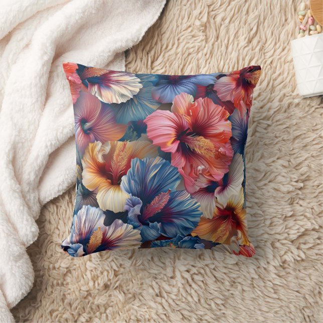 Un beau coussin coussin motif à fleurs (Couverture)