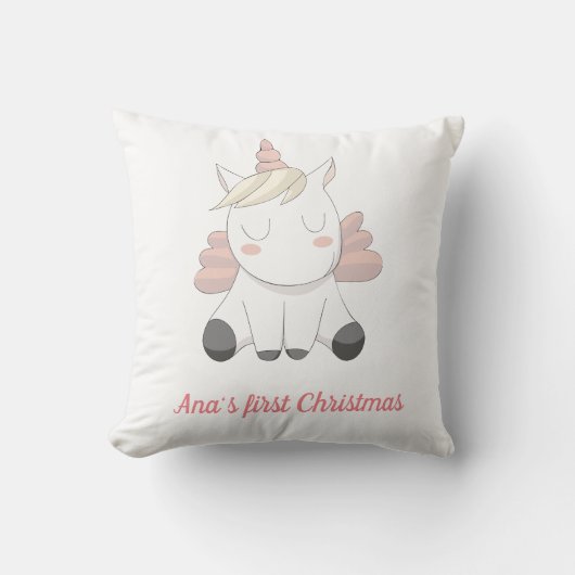 Un beau coussin de bébé licorne (Recto)