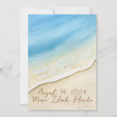 Un Beau Jour Pour Un Mariage De Plage - Invitation (Devant)