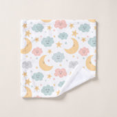 Un beau regard dans le Motif du ciel (Gant de toilette)