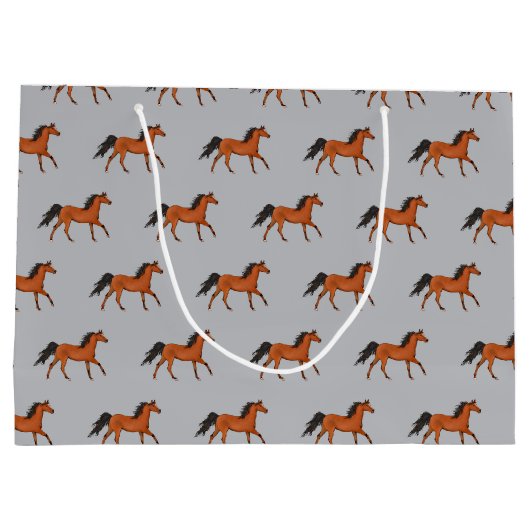 Un beau sac cadeau de cheval (Dos)