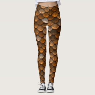 Un beau spectre de couleurs sirènes leggings