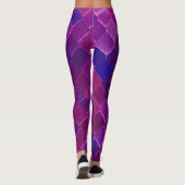 Un beau spectre de couleurs sirènes leggings (Dos)