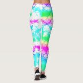 Un beau spectre de couleurs sirènes leggings (Dos)