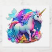 Un Beau Sticker Unicorn (Étiquettes simples)