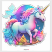 Un Beau Sticker Unicorn (Feuille)