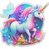 Un Beau Sticker Unicorn (Devant)