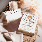 Un bébé brasse, Baby shower de café Invitation