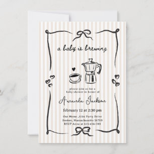 Un bébé brasse Baby shower Invitation