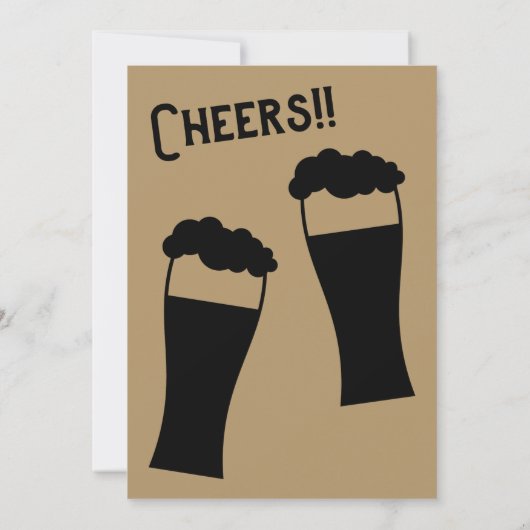 Un bébé brasse Bière Thème Douche Invitation (Dos)