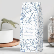 Un bébé brasse Blue Floral Douche Favoriser